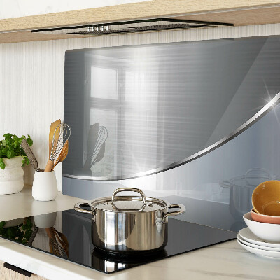 Glazen snijplanken Metaalglans met reflecties