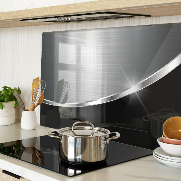 Szklana deska kuchenna Metaliczny połysk z refleksami
