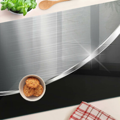 Szklana deska kuchenna Metaliczny połysk z refleksami