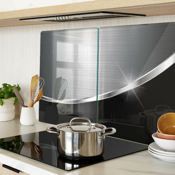 Szklana deska kuchenna Metaliczny połysk z refleksami