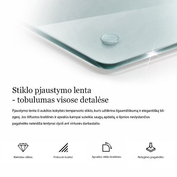 Deska do krojenia transparentna heksagonalna