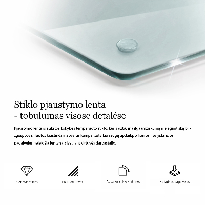 Deska do krojenia transparentna prostokątna