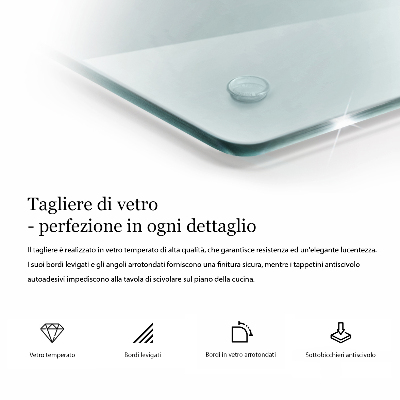 Deska do krojenia transparentna prostokątna