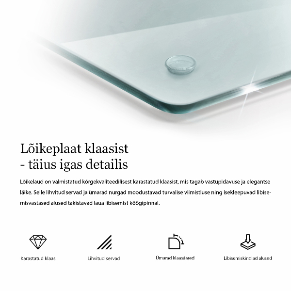 Deska do krojenia transparentna prostokątna