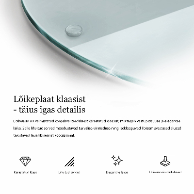 Deska do krojenia transparentna okrągła okrągła