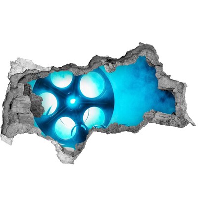 Samoprzylepna dziura na ścianę Kino w akcji