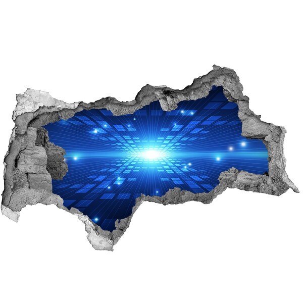 Samoprzylepna dziura na ścianę Przestrzeń cyfrowa za ścianą
