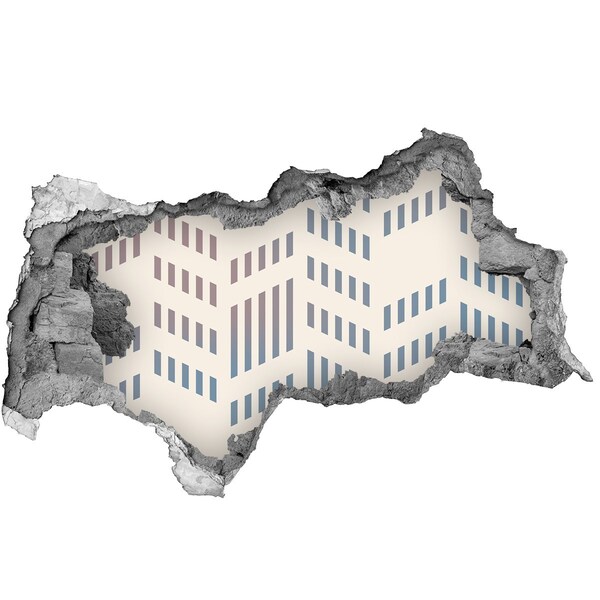 Fototapeta dziura na ścianę Urok miejski za ścianą