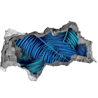 Naklejka 3D dziura samoprzylepna Tropikalna oaza z palmami