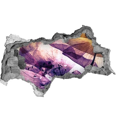 Samoprzylepna naklejka fototapeta Kwiatowy świat za murami