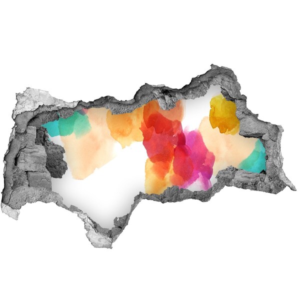 Fototapeta dziura na ścianę Kolorowa dziura w ścianie