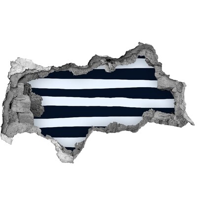 3D muursticker gescheurde muur Doorbraak naar de diepten van de zee