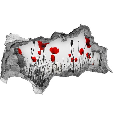 Samoprzylepna naklejka fototapeta Kwiaty w ruinach