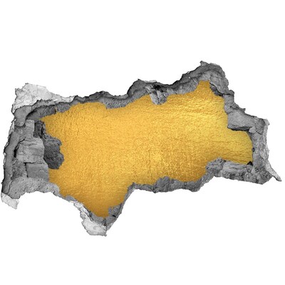 Fototapeta dziura na ścianę Złota dziura w ścianie