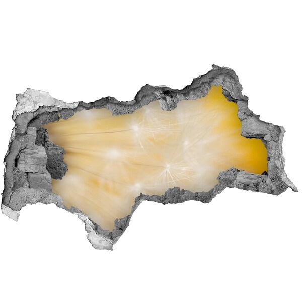 3D sticker gat in stenen muur Bloemenruimte achter de muur