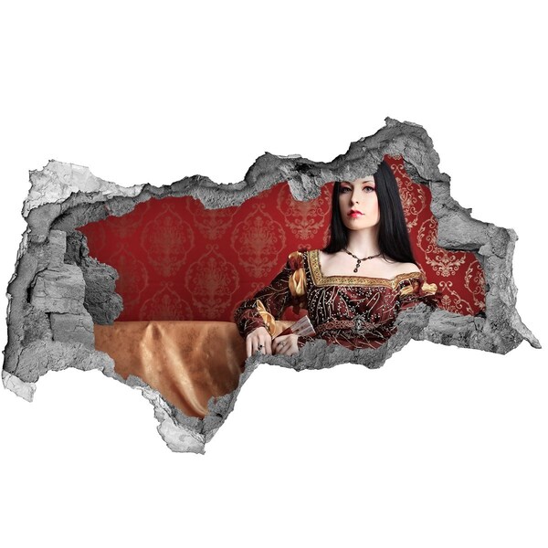 Fototapeta dziura na ścianę Księżniczka w ruinach