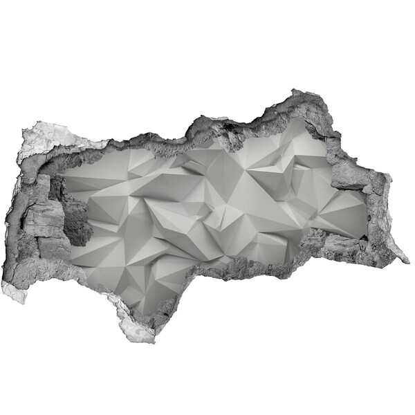 Dziura 3d fototapeta naklejka Nowoczesna dziura w ścianie