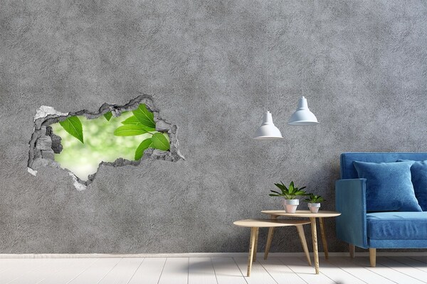 Samoprzylepna dziura naklejka Zielona oaza w betonie