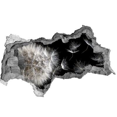 Samoprzylepna dziura na ścianę Dmuchawce w czarnej przestrzeni