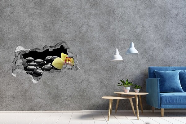 Wandsticker 3D doorkijk Ontspan in de spa.