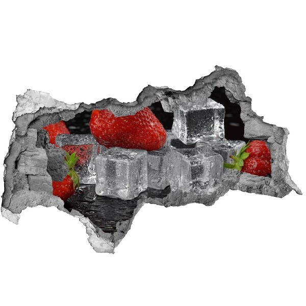 Naklejka 3D dziura na ścianę Owocowy chłód w letnim stylu