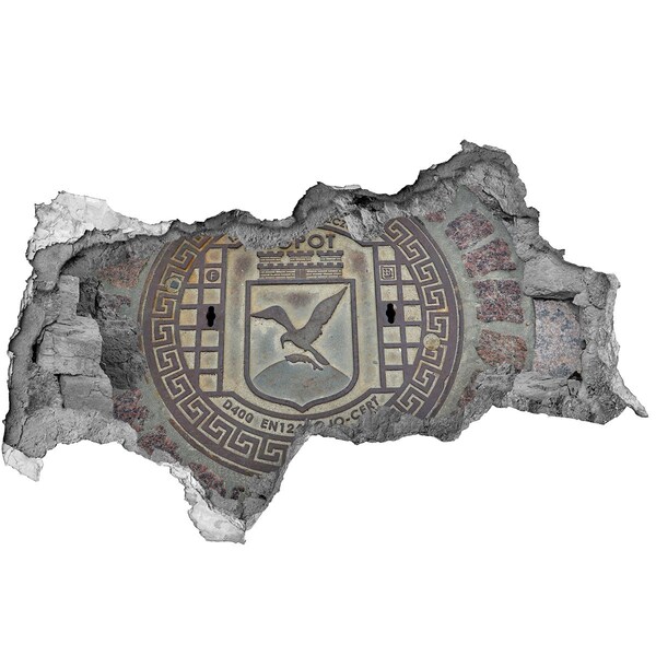 Fototapeta dziura na ścianę Sopot – Miejska Pokrywa Kanalizacyjna