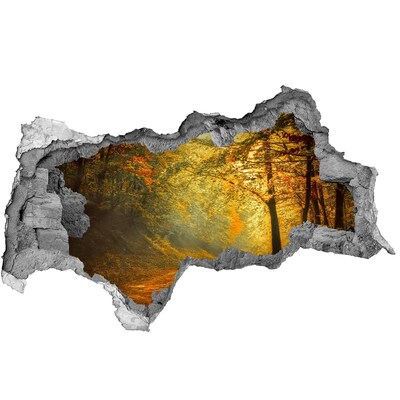 naklejka fototapeta 3D widok Złota jesień w lesie