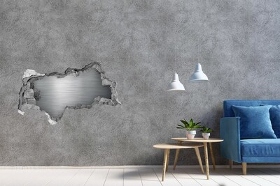 Zelfklevende 3D wandsticker illusie De gestolen muur