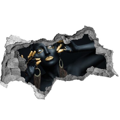 Wandsticker 3D doorkijk Het gouden geheim in de ruïnes