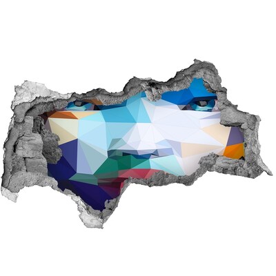 badkamer tegelstickers Een landschap in de kleuren van de geometrie.