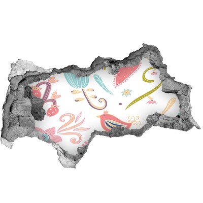 tegelstickers badkamer De kleurrijke wereld achter het gat