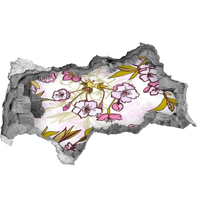 badkamer tegelstickers Een bloemenparadijs achter de muur.