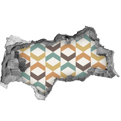 plakfolie tegels Geometrische patronen op de muur