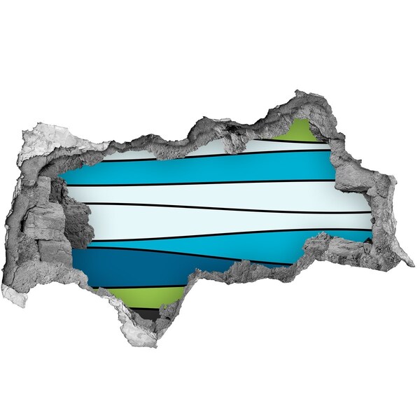 Dziura 3d fototapeta naklejka Abstrakcyjne Wnętrze Muru