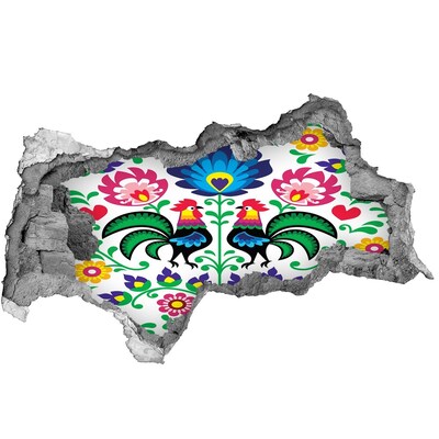 keuken tegelstickers Bloemfolklore met cantharellen