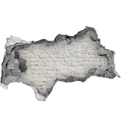 tegelfolie Beschadigde bakstenen muur