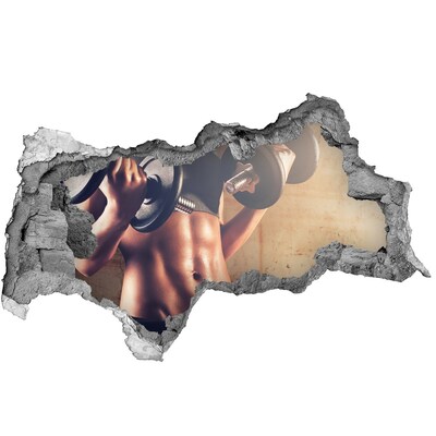 tegelstickers badkamer De sportschool in actie.