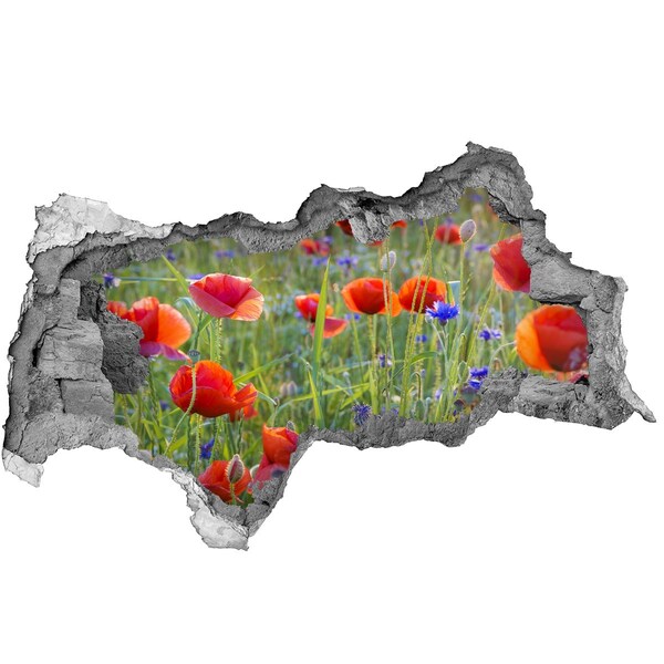 tegelfolie Een bloemenparadijs achter de muur.