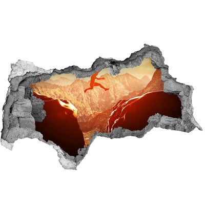 badkamer tegelstickers Spring in de afgrond