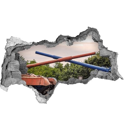 keuken tegelstickers Tankgevecht in de ruïnes