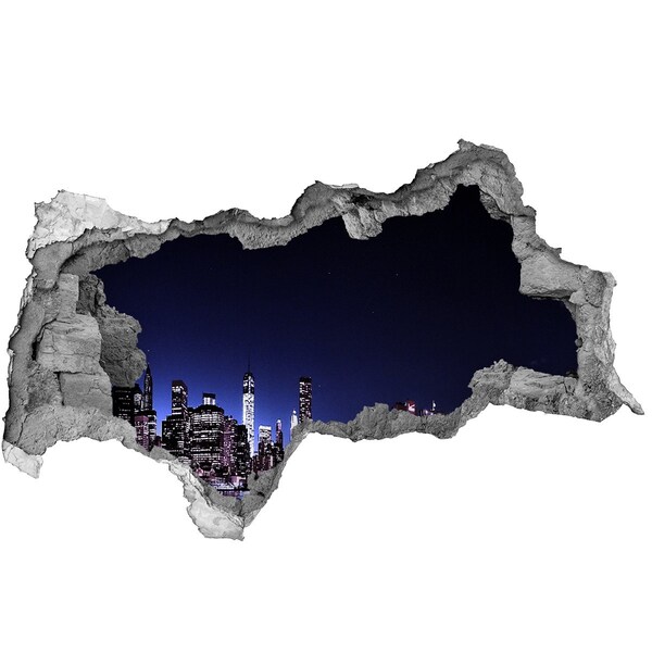 tegelfolie badkamer Nachtpanorama van New York