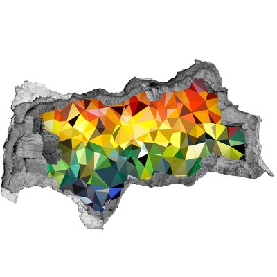 tegelstickers badkamer Kleurrijk gat in de muur