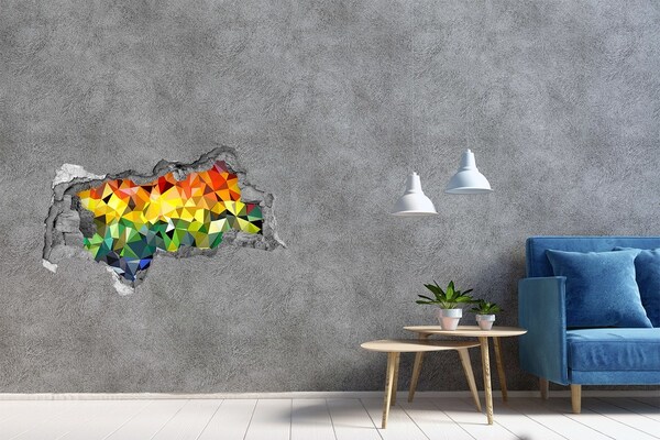 tegelstickers badkamer Kleurrijk gat in de muur