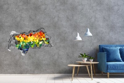 tegelstickers badkamer Kleurrijk gat in de muur