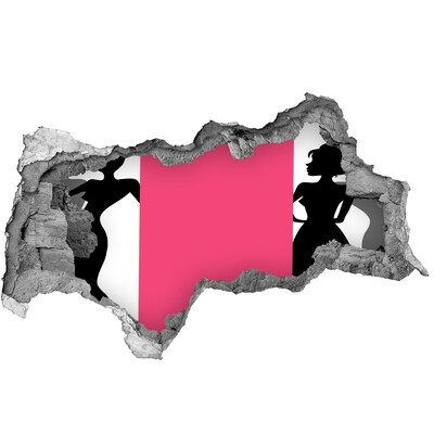 tegelfolie badkamer Stijlvol figuur in een klein café.