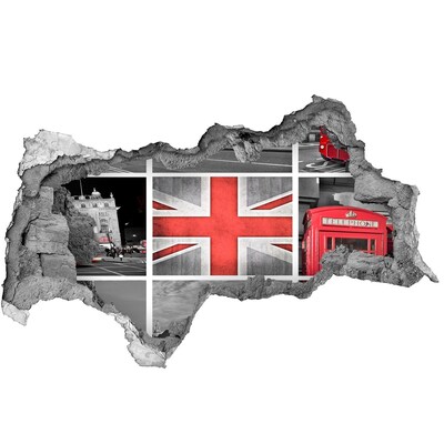tegelstickers badkamer Het Britse landschap in een gat in de muur