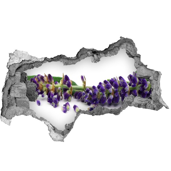 badkamer tegelstickers Een lavendelbloem door een gat in de muur.