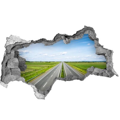 naklejka fototapeta 3D widok Droga wśród zieleni