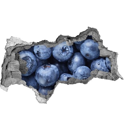 Naklejka 3D dziura okleina beton Jagody w betonie