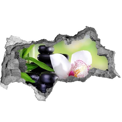 3D muursticker gescheurde muur Ontspan in de spa.